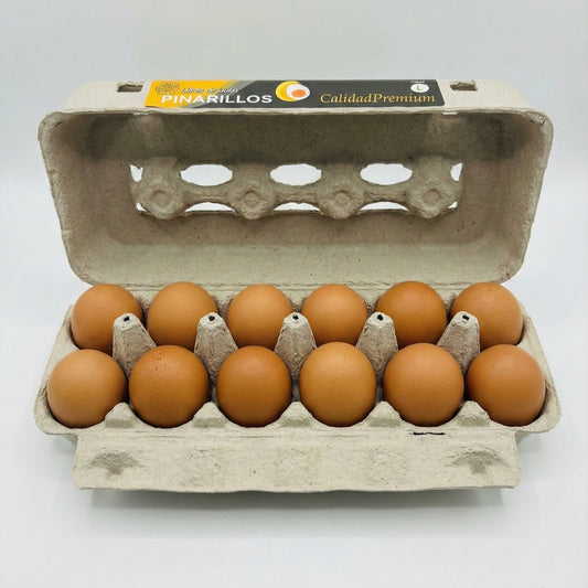 12 huevos gallinas libres de jaula